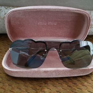 Miu Miu sunglasses with hard and soft velvet case